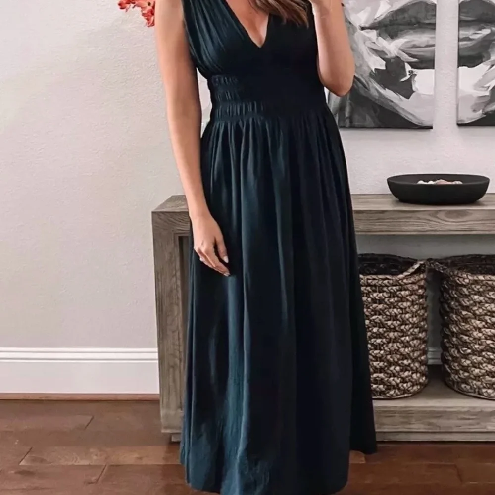 Boho Black Maxi Dress